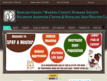 Tablet Screenshot of bgshelterpets.com